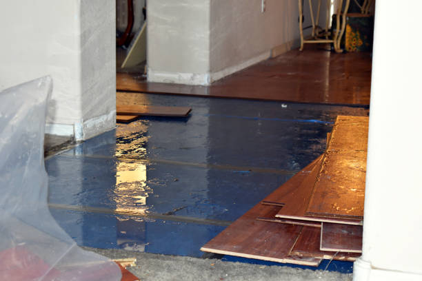 Professional Sewage Cleanup technician working in Eveleth, MN